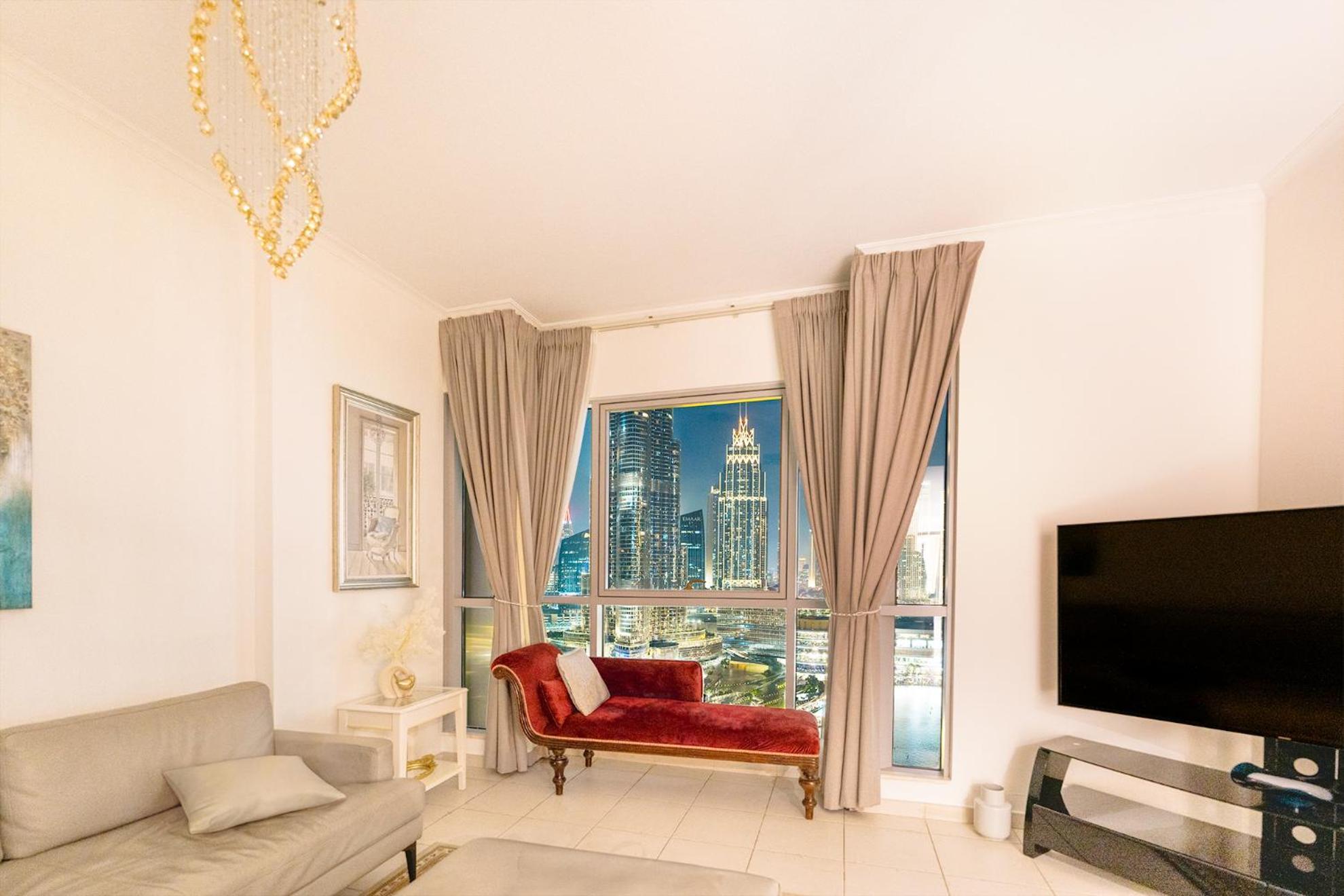 Spectacular Burj & Fountain View - Luxurious 3 Bedrooms & Maids Room - The Residences ドバイ エクステリア 写真