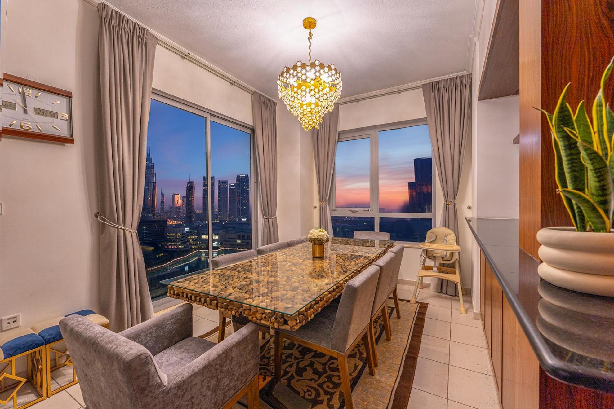Spectacular Burj & Fountain View - Luxurious 3 Bedrooms & Maids Room - The Residences ドバイ エクステリア 写真